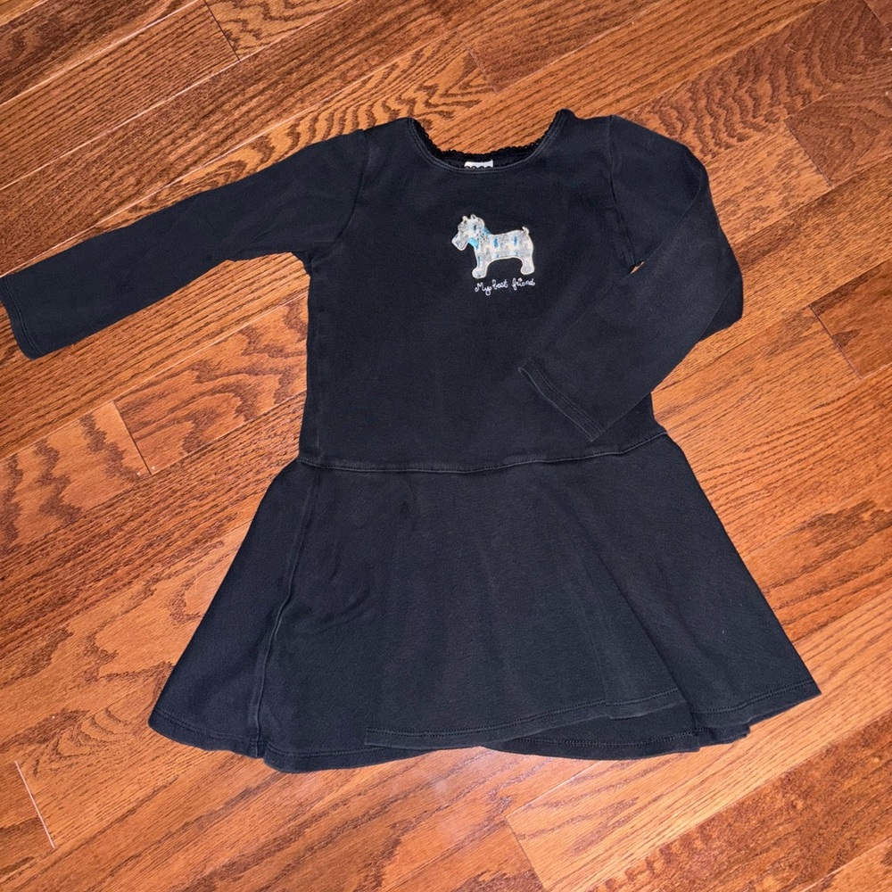 Gymboree Black Dress with Puppy , “Best Friend”